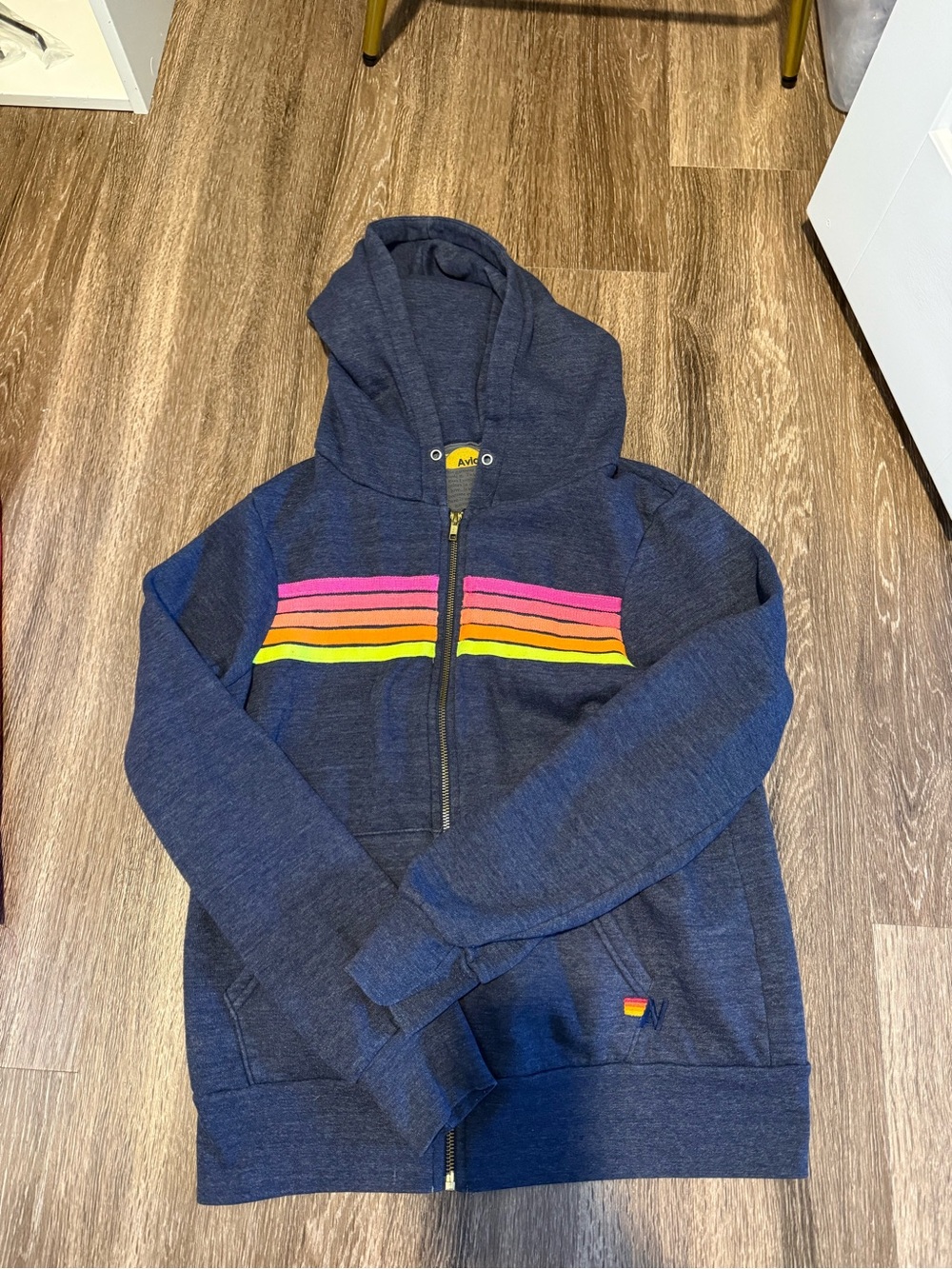 Aviator Nation Navy Zip Hoodie